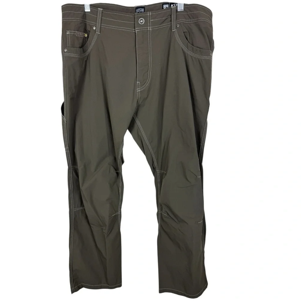 Kuhl Pants Mens 40X30 brown Outdoor Gorpcore Nylon